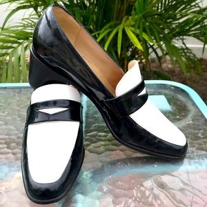 Vintage Patent Leather Oxford Loafers Saks 5 Ave